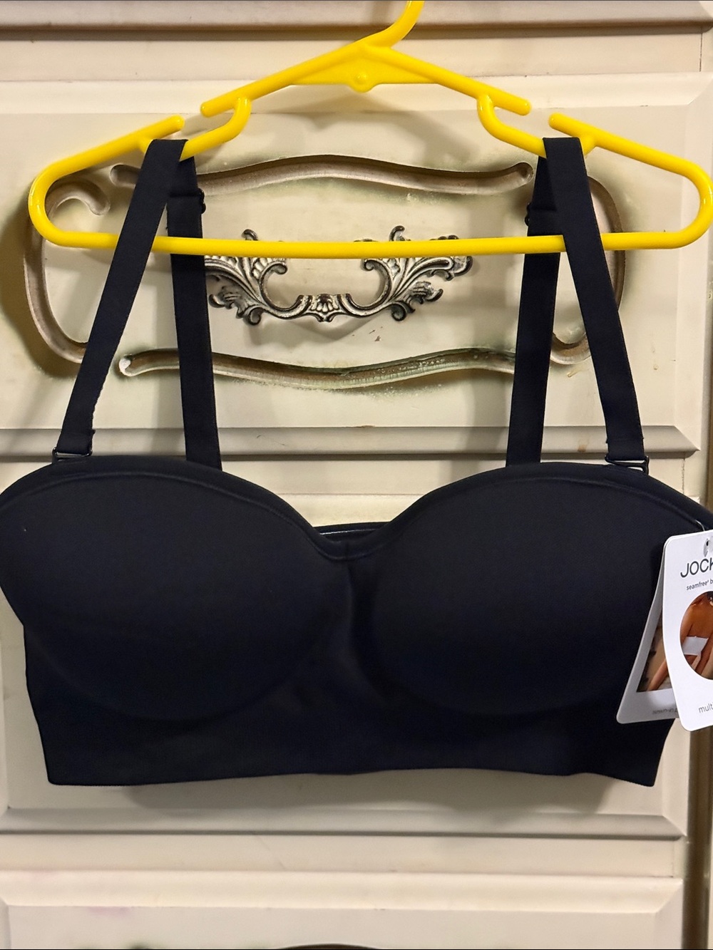 Jockey Black Convertible Strapless Bra with Detachable Straps